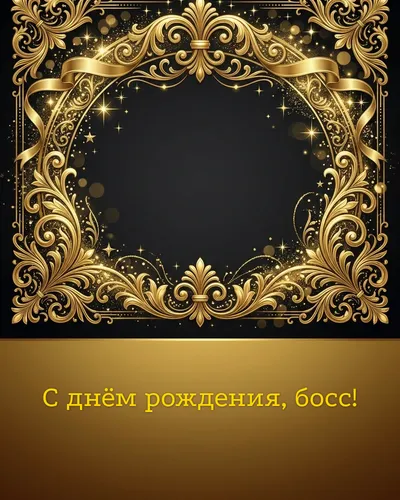 поздравительная открытка — С днём рождения, босс!